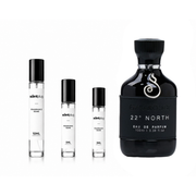 Sample of 22º North Embarouge perfume decant by The Scent Plug, showcasing the elegant bottle and label design.