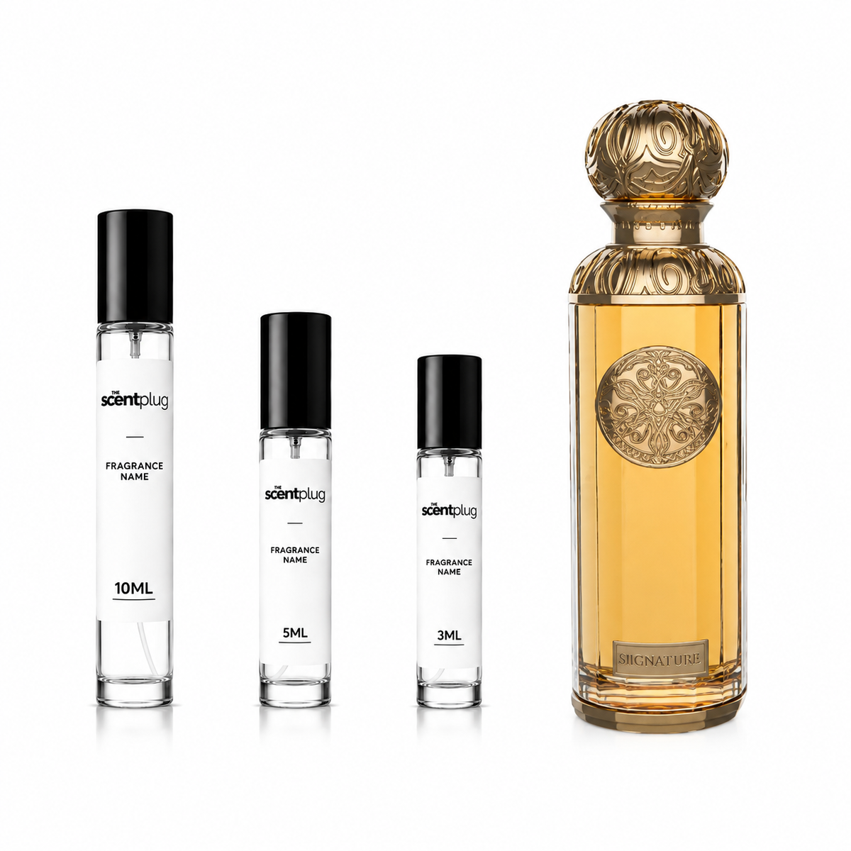 Hudson Gissah Decant by The Scent Plug, sample size bottle with elegant packaging and fragrance label.