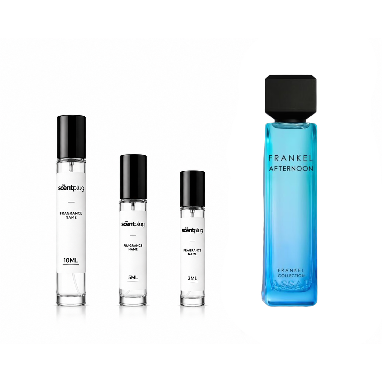 Sample of Afternoon Assaf fragrance decant by The Scent Plug, showcasing the elegant bottle and scent profile.