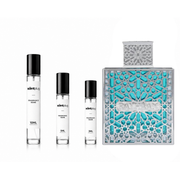 Aquatica Rayhaan by The Scent Plug decant sample bottle, featuring the fragrance's elegant design and branding.
