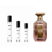 Athena Velixir Decant sample bottle by The Scent Plug, featuring a sleek design and clear labeling for fragrance portability.