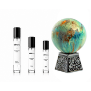 Atmosphere Aurora Scents decant sample by The Scent Plug, showcasing a small vial with a colorful label and scent description.