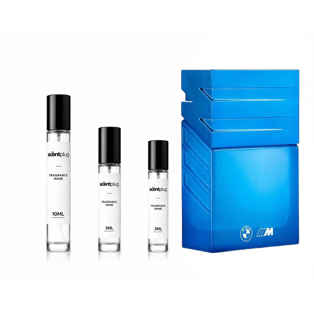 Sample of BMW M 1972 BMW Fragrances decant by The Scent Plug, showcasing the product bottle and branding.