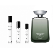 Sample of Become Bentley decant by The Scent Plug, showcasing the elegant glass bottle with the fragrance label.