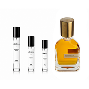 Sample of Bergamask by Orto Parisi, showcasing the perfume bottle with minimalist design and label visible.