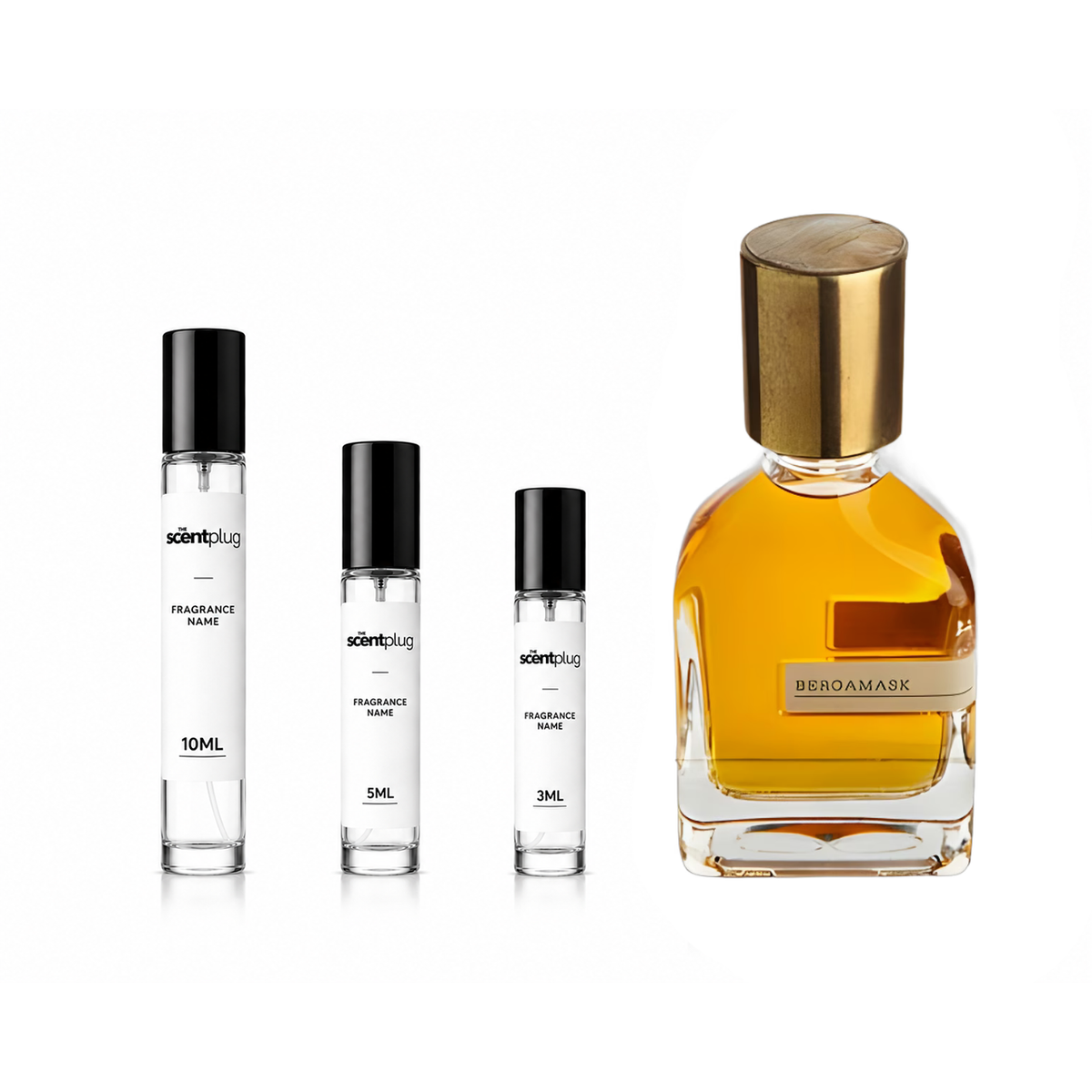 Sample of Bergamask by Orto Parisi, showcasing the perfume bottle with minimalist design and label visible.