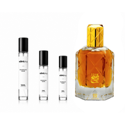 Sample of Bin Shaikh Ahmed Al Maghribi decant perfume by The Scent Plug, showing the small perfume vial with label.