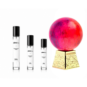 Cherry in The Woods Aurora Scents decant by The Scent Plug, showcasing a small sample bottle with cherry and woodland scent imagery.