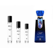 Chill Spectrum Ahmed Al Maghribi decant sample from The Scent Plug showcasing a small, clear glass bottle with a black cap and label