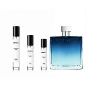 Chrome Eau de Parfum by Azzaro sample decant bottle, showcasing the sleek packaging of The Scent Plug fragrance sample.