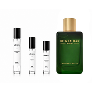Citizen Jack Alpine by Michael Malul London perfume sample bottle from The Scent Plug, featuring sleek packaging and branding.