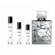 Sample of Club de Nuit Sillage by Armaf in a decant bottle, showcasing the fragrance's elegant design and branding.