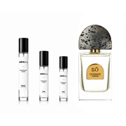 Sample of Cosmos House of BŌ Decant by The Scent Plug, showcasing the elegant bottle design and branding.
