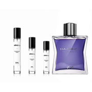 Sample of Daarej Pour Homme Rasasi perfume by The Scent Plug, showcasing the elegant bottle design.