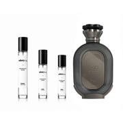 Daiman Eclipse Zimaya decant sample by The Scent Plug, showcasing the elegant glass bottle and fragrance label.
