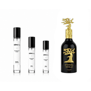 Sample decant of Eternal Vanille Lattafa Perfumes by The Scent Plug, showing the small perfume vial with clear liquid inside.