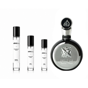 Fakhar Black Lattafa perfume decant sample from The Scent Plug, showcasing the dark-colored fragrance bottle.