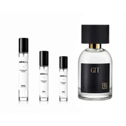 GIT ELOREA perfume decant sample by The Scent Plug, showcasing a sleek bottle with elegant branding and clear fragrance label.