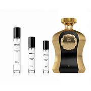 Highness V Afnan decant sample bottle from The Scent Plug, showcasing the fragrance label and packaging design.