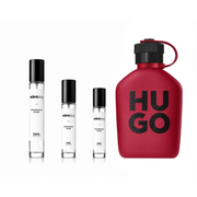 Hugo Boss Hugo Intense fragrance sample bottle, showcasing the sleek design of the decant for the Hugo Boss perfume line.