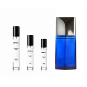L'Eau Bleue d'Issey Pour Homme by Issey Miyake sample decant bottle with branding visible.