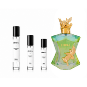 Librae MAISON ASRAR decant sample from The Scent Plug, featuring a sleek glass bottle with elegant branding and a minimalist design.