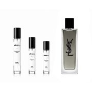 MYSLF Eau de Toilette Intense by Yves Saint Laurent sample decant, small glass vial with fragrance label for personal use.