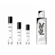 Sample of MYSLF L’Absolu Yves Saint Laurent perfume decant in a sleek bottle, showcasing the elegant fragrance design.