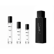 Sample of MYSLF Le Parfum by Yves Saint Laurent, presented in a decant bottle, with elegant packaging and branding visible.