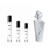 Maahir Honor Lattafa Perfumes decant sample bottle from The Scent Plug, showcasing the fragrance packaging and label.