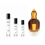 Mamluk Xerjoff fragrance sample decant from The Scent Plug, featuring elegant packaging and the perfume bottle.