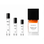 Decant of Mango Yuzu Gasoline by Bohoboco from The Scent Plug, featuring a sample bottle with vibrant citrus and fruity notes.