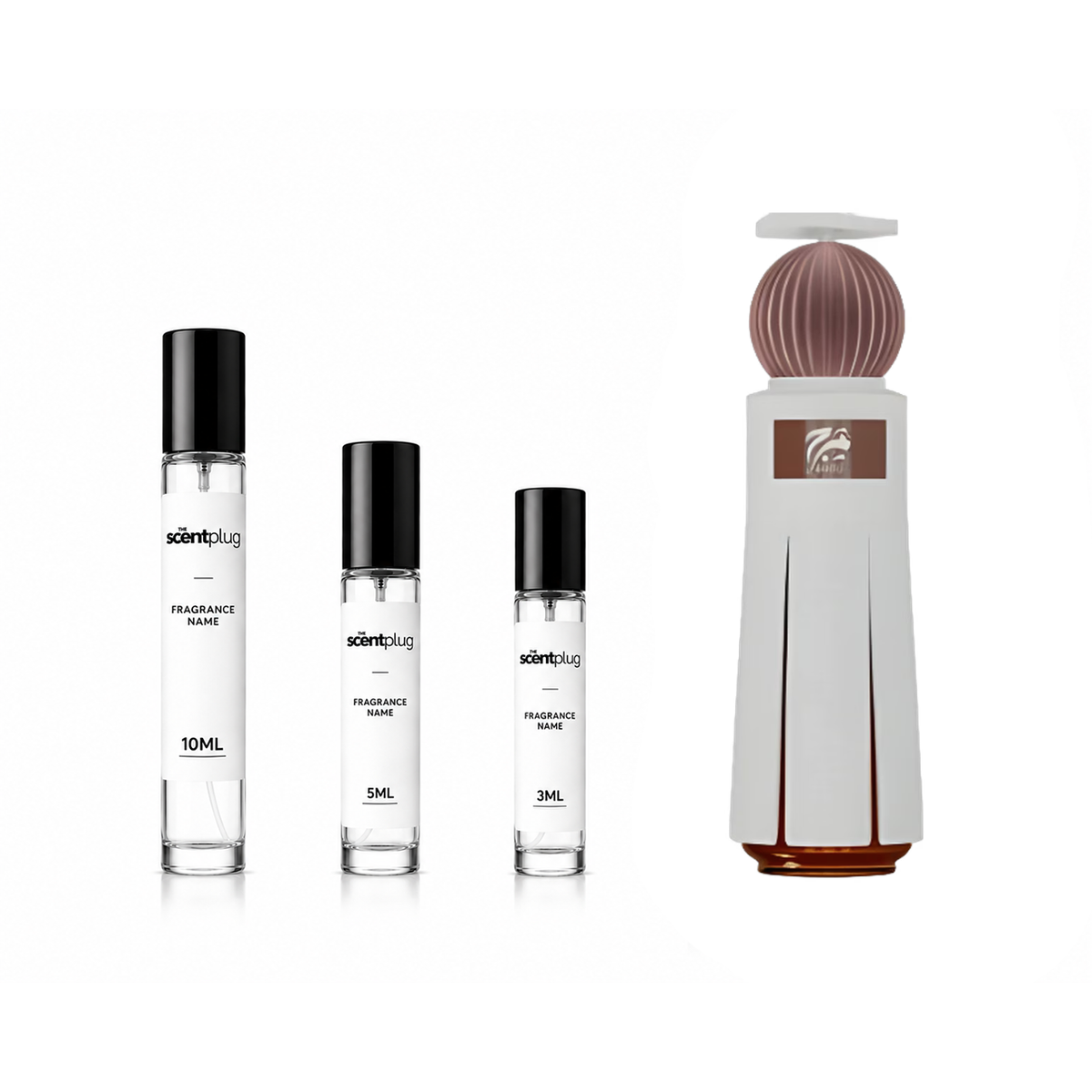 Marj Ahmed Al Maghribi perfume decant sample by The Scent Plug, featuring a glass bottle with a floral and aromatic fragrance.