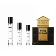 Sample of The Scent Plug Montag ist Saugeil Inhale Decant, showcasing the perfume bottle and packaging details.