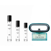 Mouda Arabiyat Prestige decant sample from The Scent Plug, showcasing a sleek, elegant container for Arabiyat Prestige perfume.