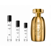 Mykonos Imperium Extrait de Parfum sample bottle by The Scent Plug, featuring elegant glass decant with fragrance label.
