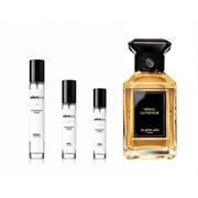 Sample decant of Néroli Outrenoir by Guerlain, featuring a clear glass bottle with a spray nozzle and elegant packaging.
