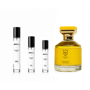 Next Level Bujairami decant sample from The Scent Plug, showcasing a clear container with the fragrance label.