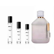 Nitro White Dumont decant sample by The Scent Plug, showcasing the sleek white bottle design and branding.