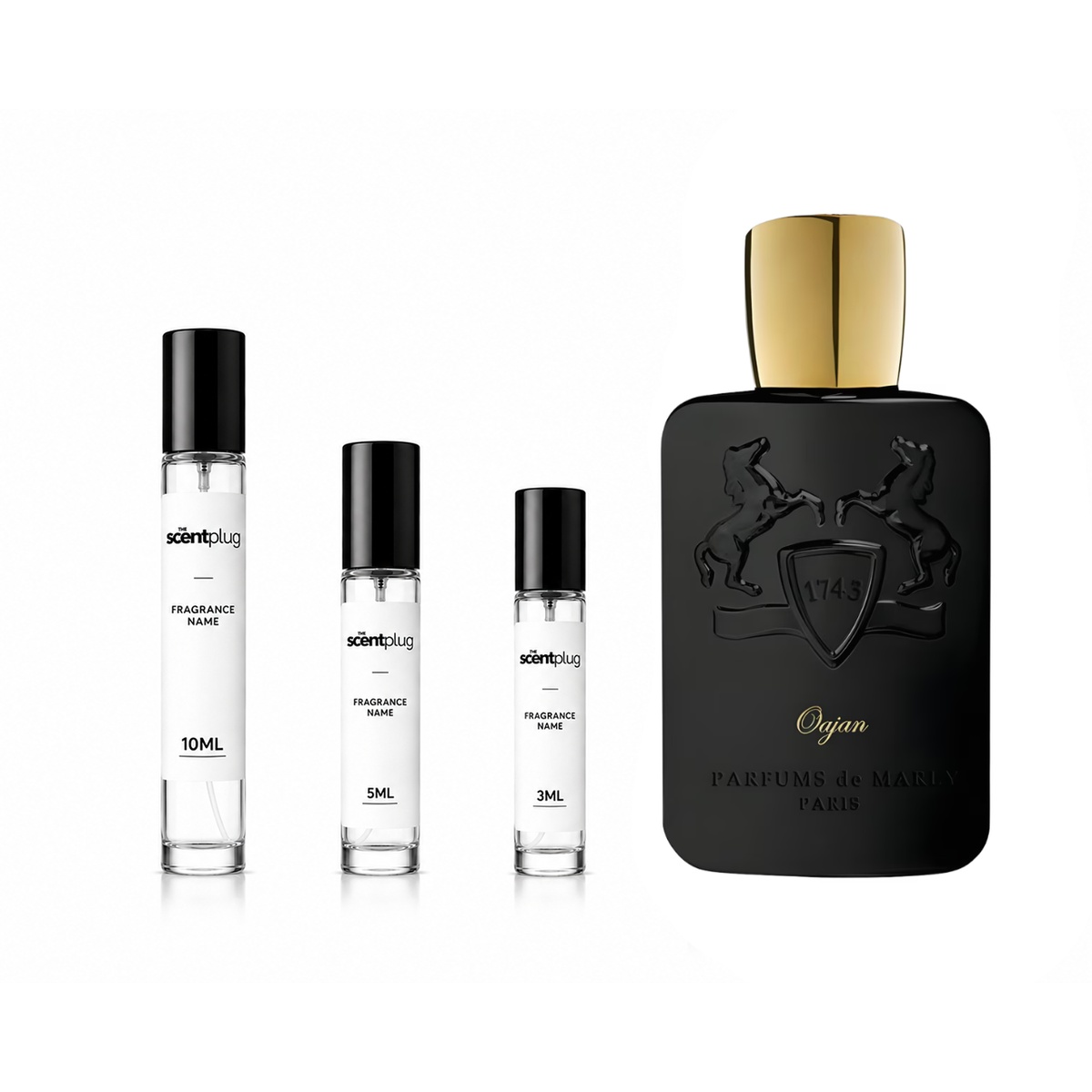 Sample of Oajan by Parfums de Marly, showcasing the fragrance bottle for testing and personal use.