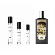 Odéon Memo Paris decant sample featuring elegant packaging and branding from The Scent Plug, showcasing a luxurious perfume sample.