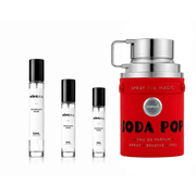Odyssey Soda Pop Armaf fragrance sample decant by The Scent Plug, featuring a clear container with the aromatic liquid inside.