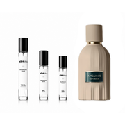 Outlands Amouage decant sample in a small glass vial, showcasing the luxurious perfume scent from The Scent Plug.