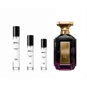 Paladin Velixir Decant sample bottle by The Scent Plug, clear glass container with a black cap and label.