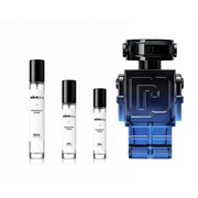 Sample of Phantom Intense by Rabanne, showcasing the fragrance bottle with sleek design and branding from The Scent Plug.