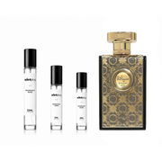 Sample of Siada Nova Zimaya decant by The Scent Plug, showcasing the fragrance bottle and label with elegant design.