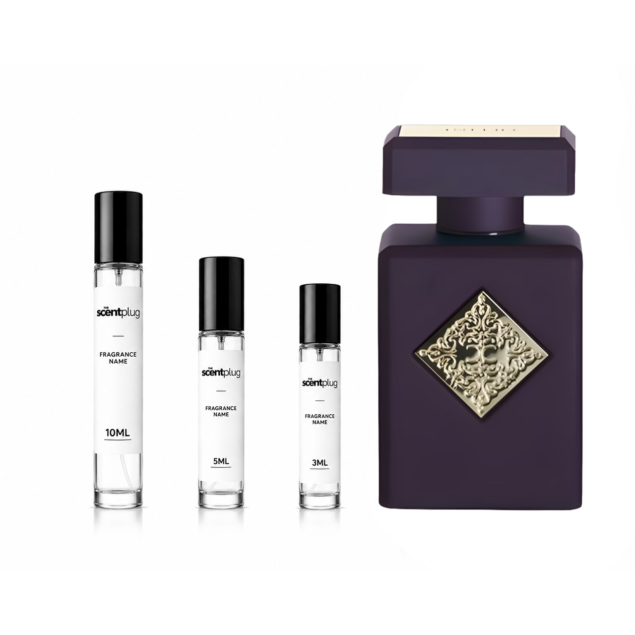 Sample of Side Effect by Initio Parfums Prives, decant bottle from The Scent Plug, showcasing the fragrance packaging.