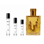 Sample of Sugar Me Crème Brulée by Maison Alhambra, featuring a luxurious, creamy dessert-inspired fragrance bottle from The Scent Plug.