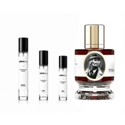 Tyrannosaurus Rex Zoologist perfume decant sample bottle from The Scent Plug, featuring a detailed T-Rex graphic on the label.