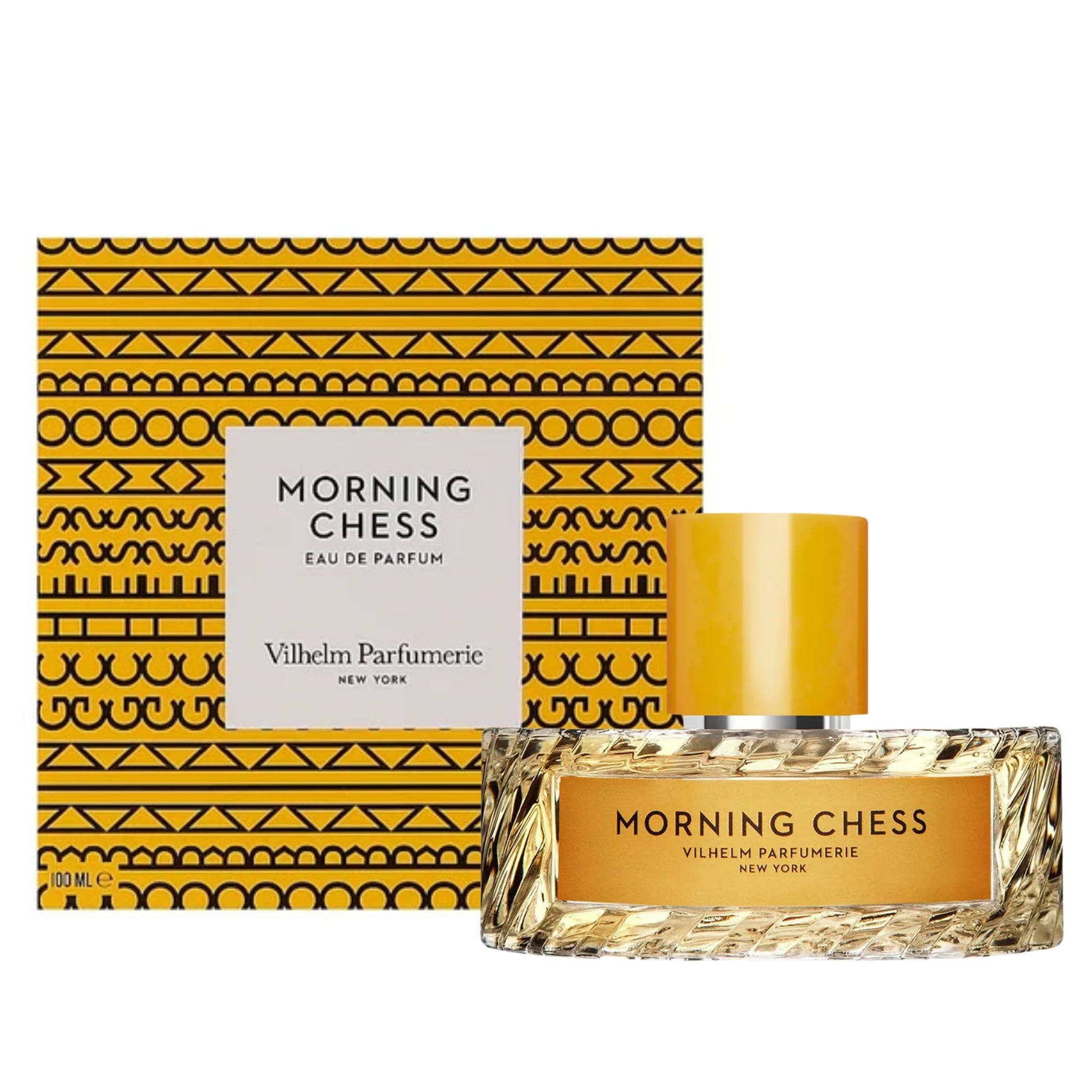 Vilhelm Parfumerie Morning Chess Eau de Parfum bottle with elegant packaging and a subtle, sophisticated design.